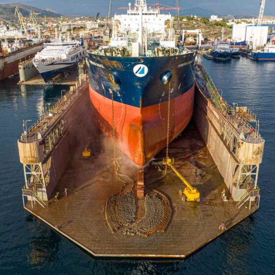 Minerva Grace OilChemical Tanker Complete Dry Docking